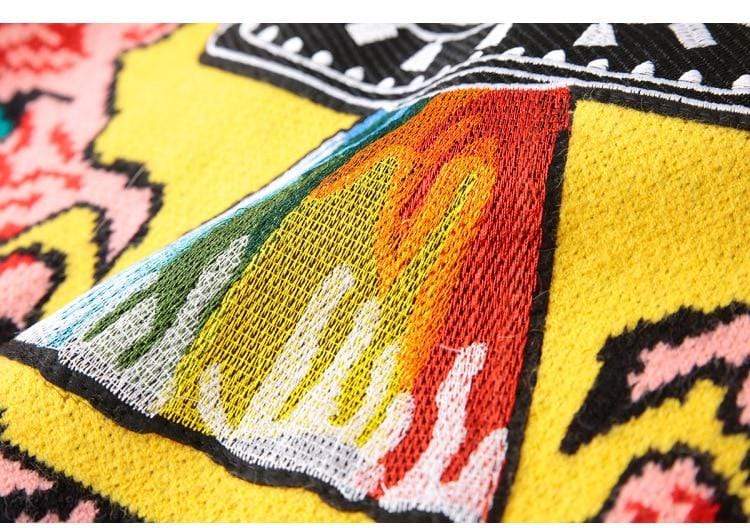 wickedafstore UFO Retro Sweater In Green