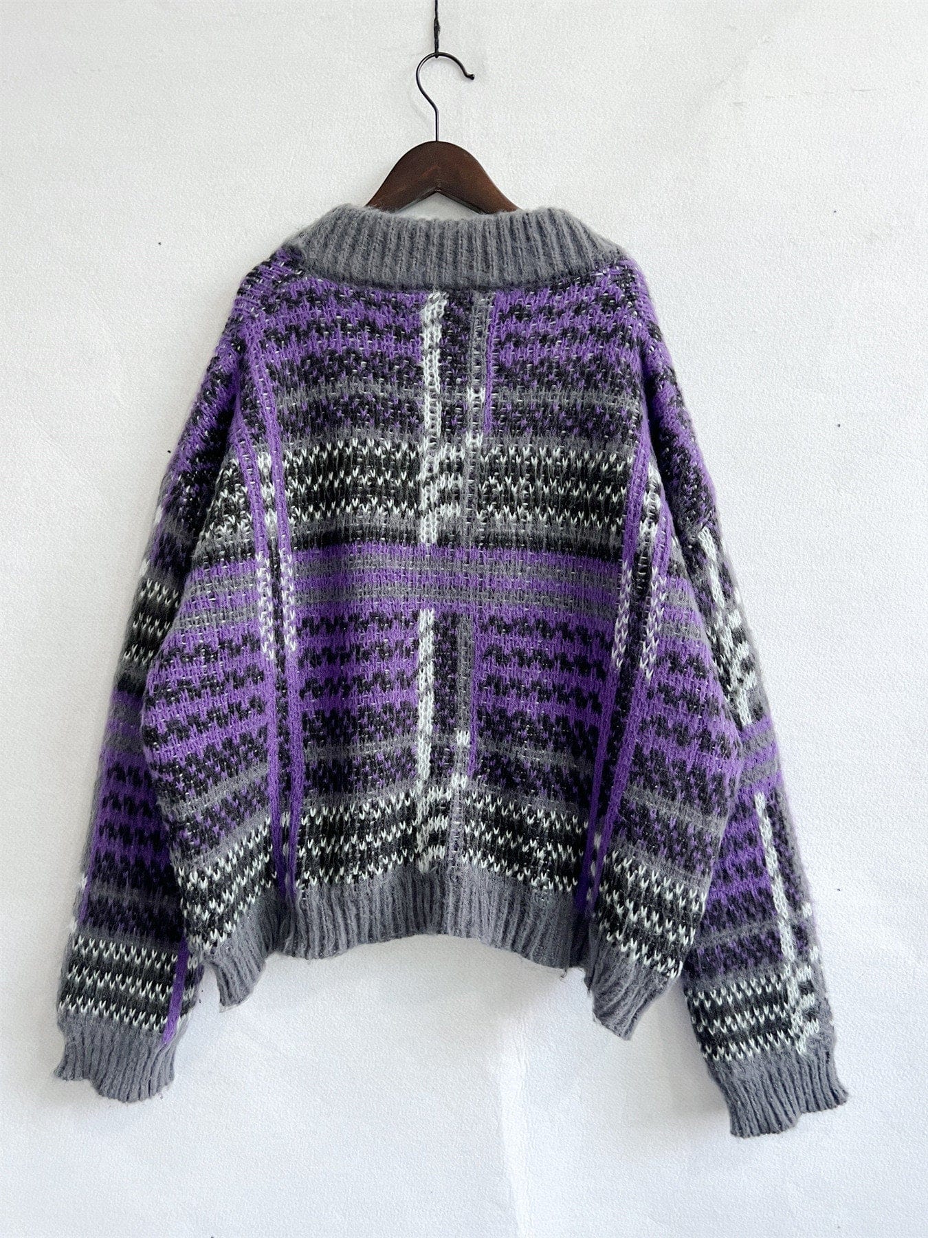 WindMind Birdie Striped Cardigan Sweater