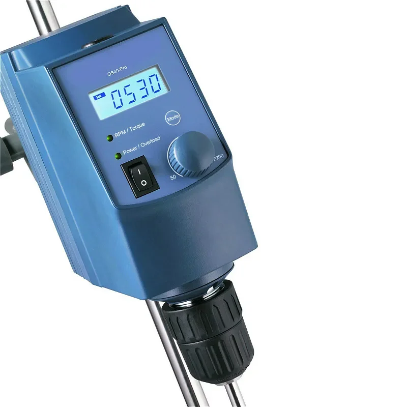 Overhead Stirrer OS40-Pro LCD Digital Enhanced Magnetic Stirrer Max.stirring Quantity 40L With Plate Stand & Propeller Stirrer