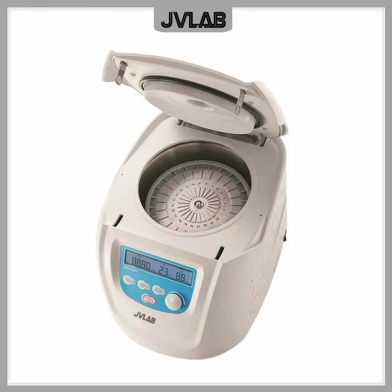 Hematocrit Centrifuge Hematocrit Rotor Kit With Lid & Rading Disk 12000rpm 24 x Capillary Tubes LCD Display Centrifuge DM1424