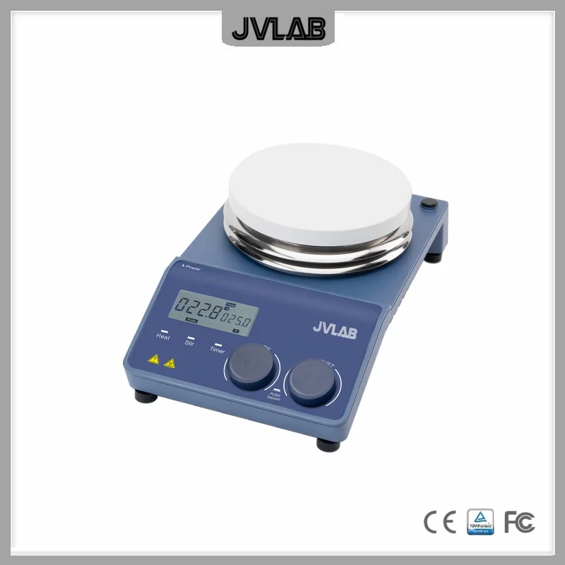 LCD Digital Magnetic Hotplate Stirrer With Timer Stainless Steel With Ceramic Coated Hotplate 5'' Up To 340C Stir Kit MS-H-ProT