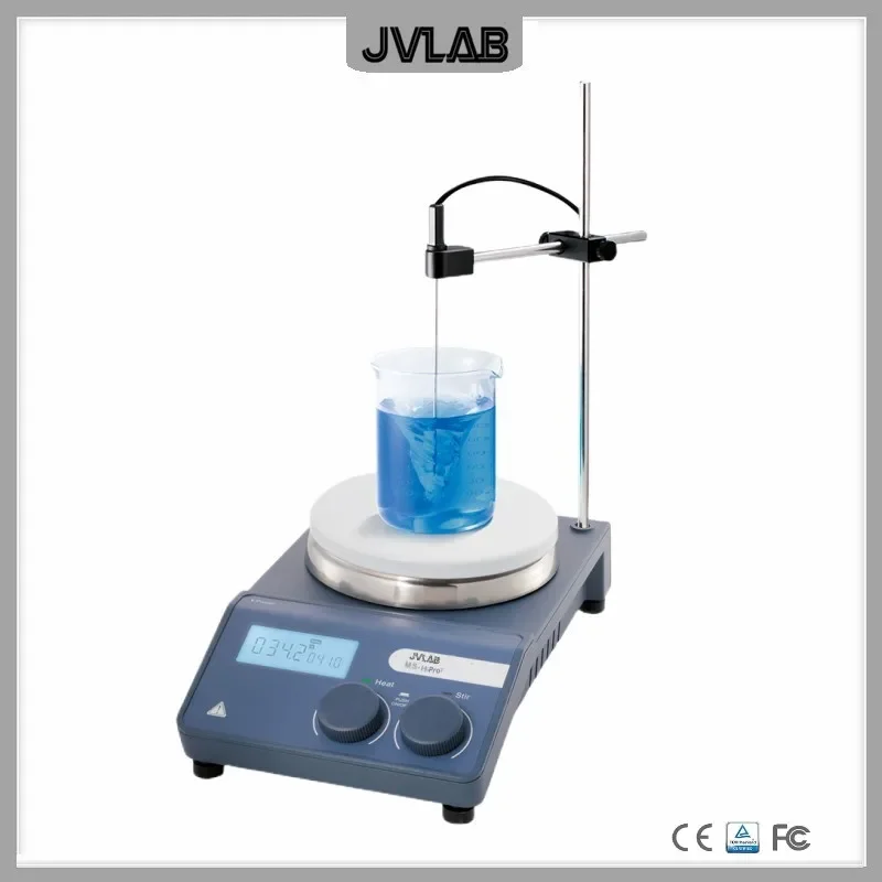 LCD Digital Magnetic Hotplate Stirrer With Timer Stainless Steel With Ceramic Coated Hotplate 5'' Up To 340C Stir Kit MS-H-ProT