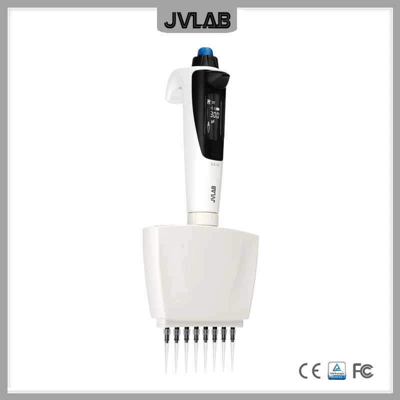 Multifunctional 8-channel Electric Pipette dPette+ Electric-driven Pipetteing Pipettor Pipet 0.5-300ul With Digital Controls