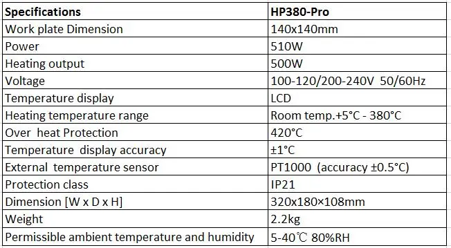 Magnetic Hotplate LCD Digital Hotplate HP380-Pro Heating Temperature Up To 380(C) Lab Stirrer Package Come With Sensor & Support