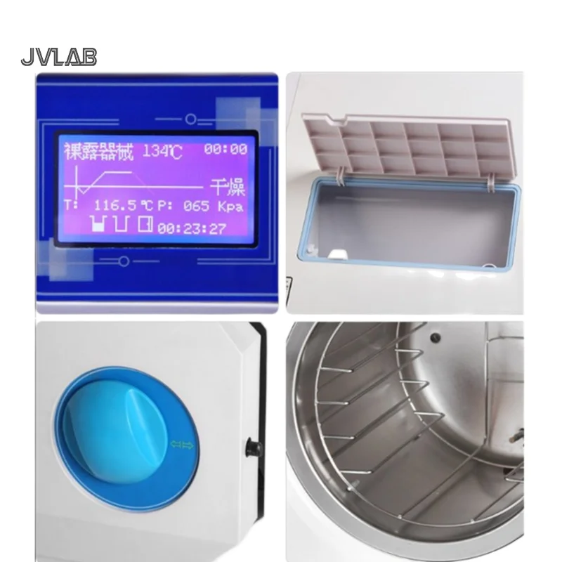 Dental Steam Autoclave Pulsating Vacuum Dental Surgical Autoclave Table Top Steam Sterilizer 23 L CE Approved Class B