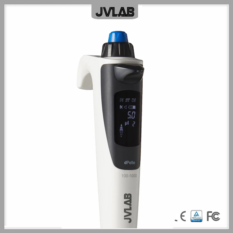 Electric Pipette For Swab /Cell Lysis /Biopsy Preparation Hight Accuracy Multifunction Pipet Mixing Stepper & Dilution dPette+