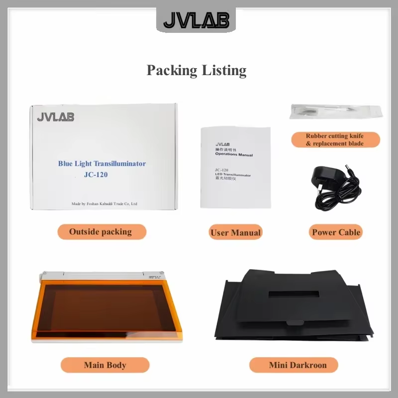 Blue Light Transilluminator Used For Gel Electrophoresis Observation Wavelength 470nm Max Gel Size 200*120mm LED Light