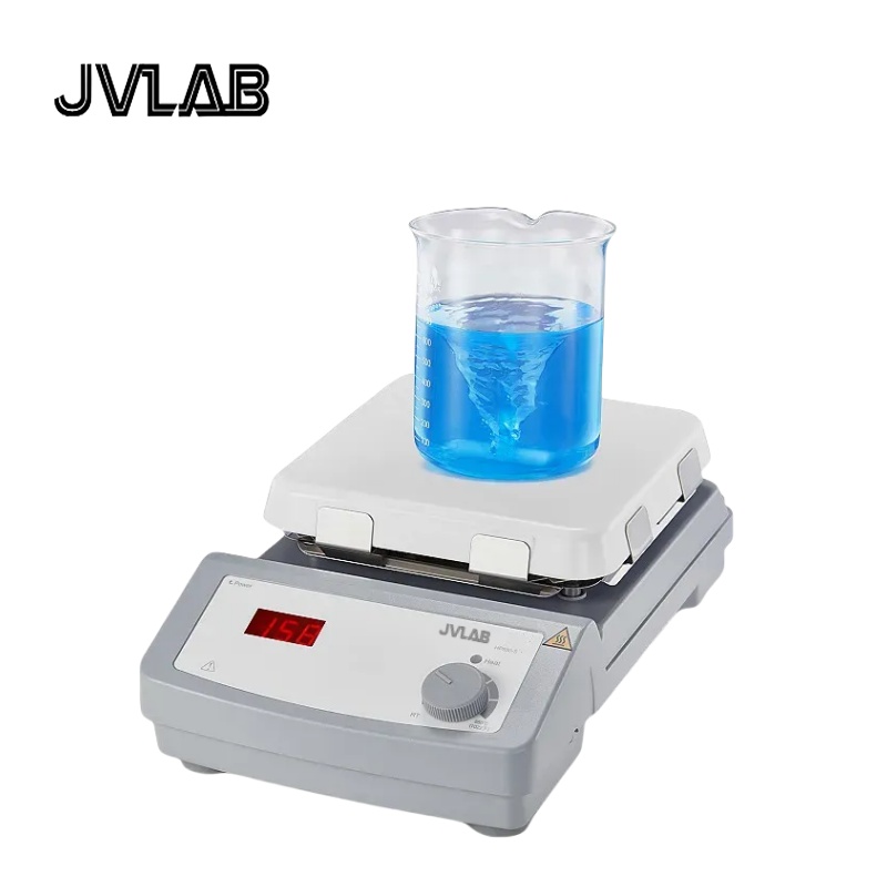 Lab Hotplate LED Digital 7 inch Square Hotplate Glass Ceramic Hotplate HP550-S Heating Temperature Up To 550(C)