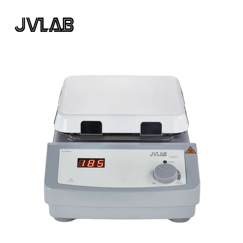 Lab Hotplate LED Digital 7 inch Square Hotplate Glass Ceramic Hotplate HP550-S Heating Temperature Up To 550(C)