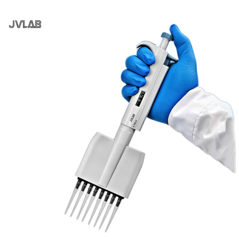 Multi-channel Pipette Ejector 121(C) Autoclavable Adjustable Volume Pipette Eight/Twelve-channel Micropipettor Pipet 0.5~300ul