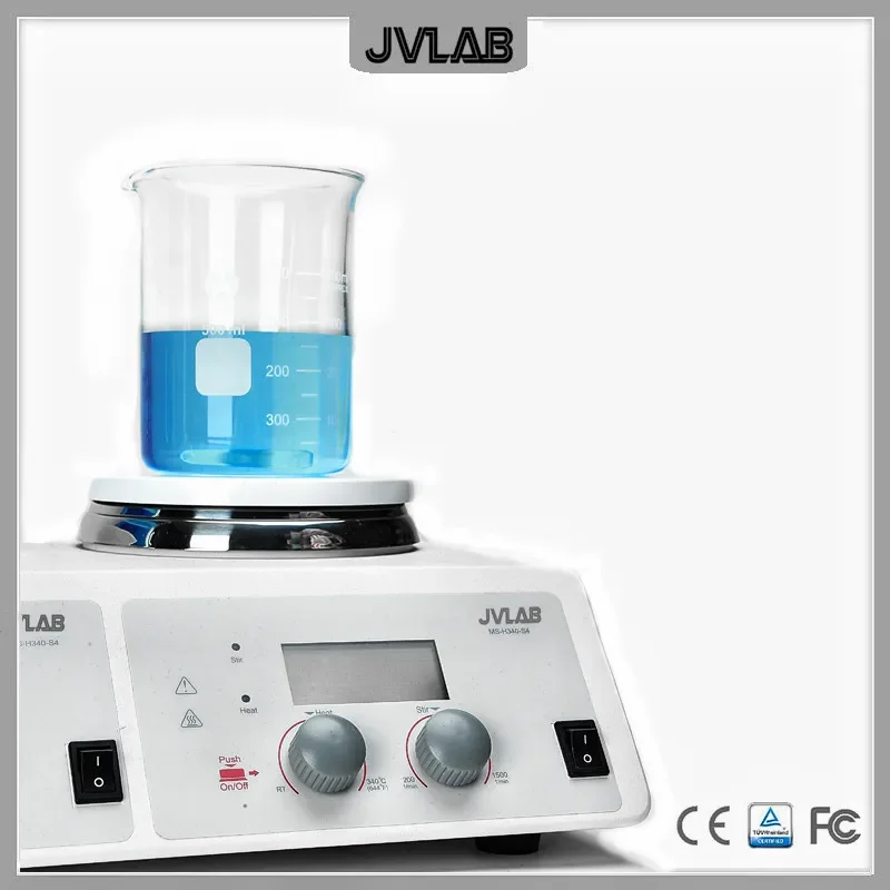 Magnetic Hotplate Stirrer 4-Position LCD Digital Magnetic Stirrer MS-H340-S4 Can Be Use For Soxhlet Extraction Vol. 10L*4