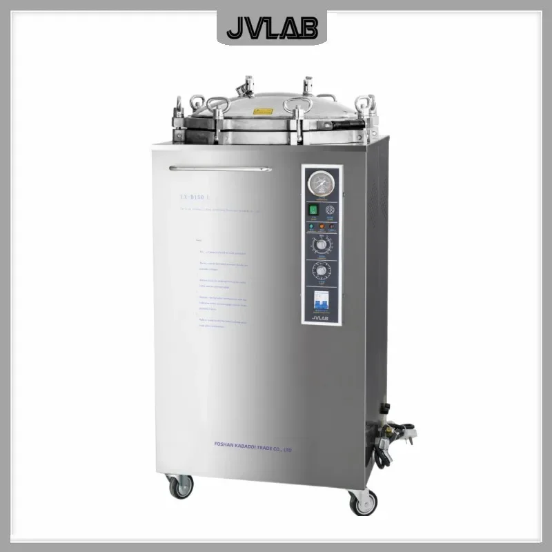Vertical Autoclave Full Stainless Steel Steam Sterilizer Capacity 50L PID Microcomputer Control Max Temp. 134 C