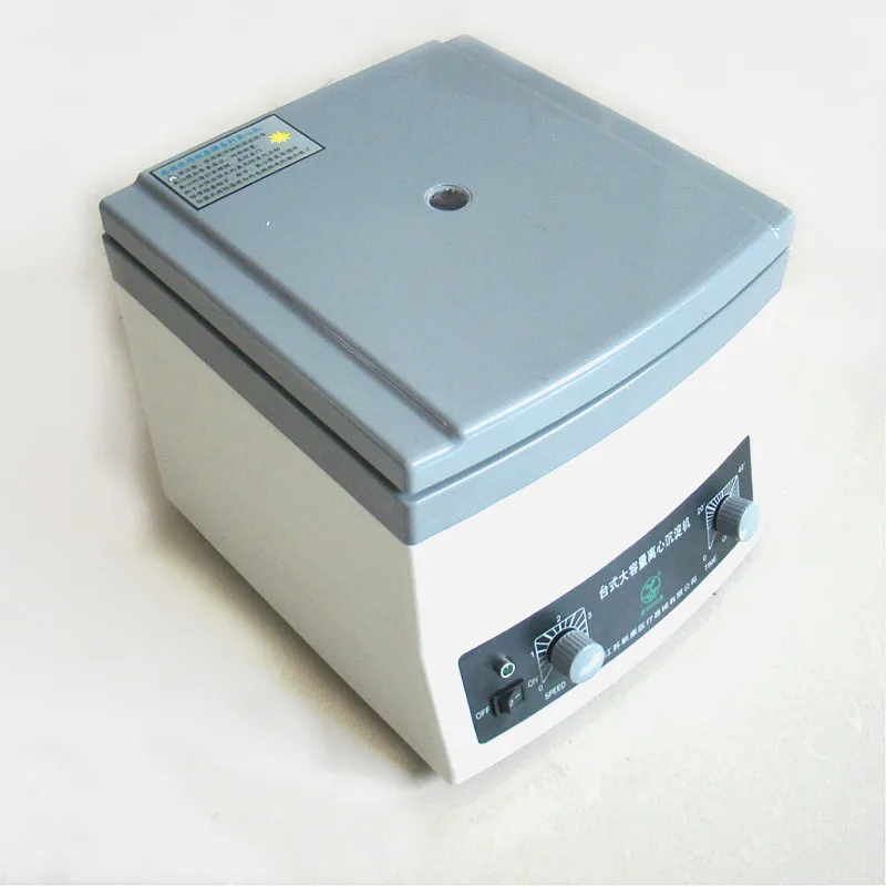 Laboratory Centrifuge Slow Speed Desktop Centrifuge 4000r/min Large Capacity Sediment Centrifuge Machine 50 ml * 6 Tubes