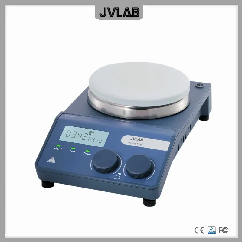 LCD Digital Magnetic Hotplate Stirrer With Timer Stainless Steel With Ceramic Coated Hotplate 5'' Up To 340C Stir Kit MS-H-ProT