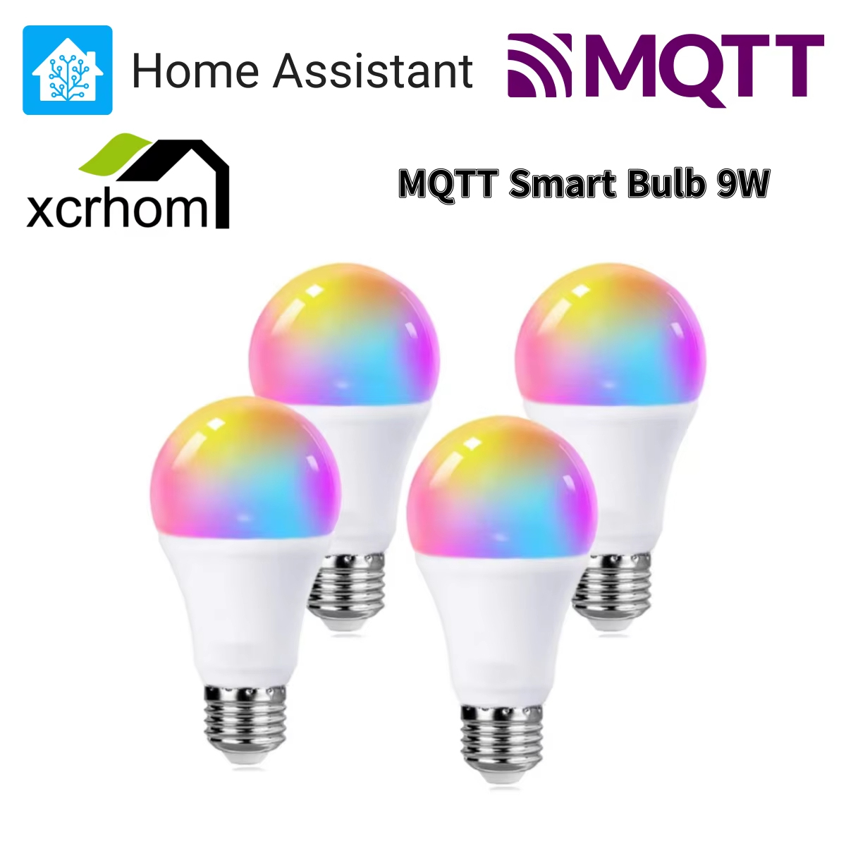 MQTT Smart Bulb 9W RGBCW Works E27 Pre Flashed