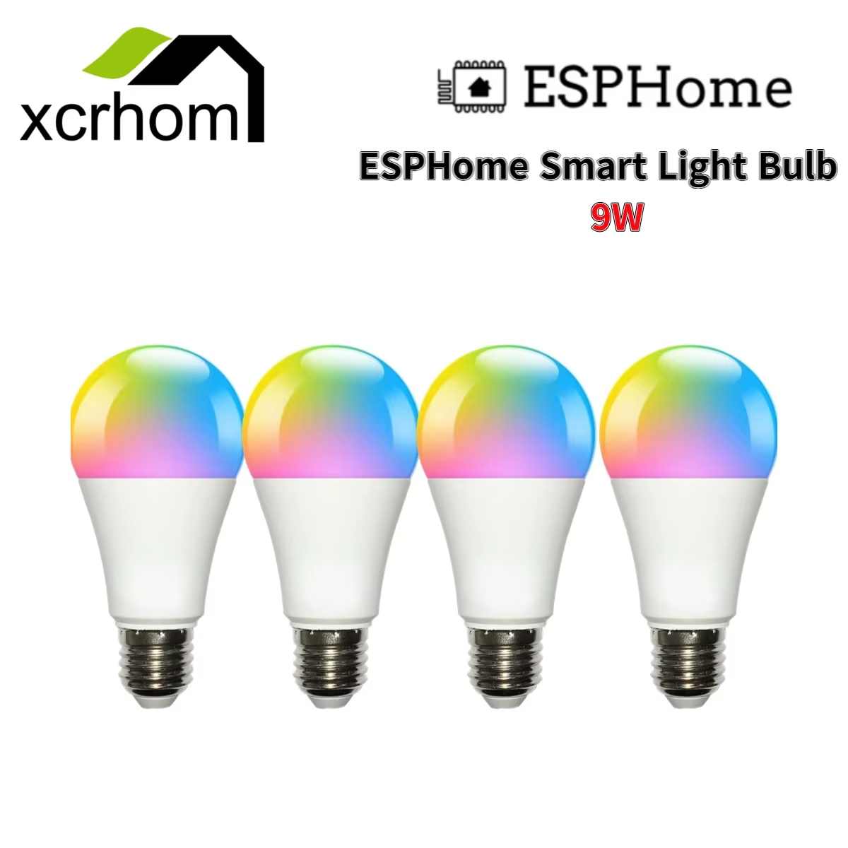 ESPHome Smart Light Bulb ESP8285 HA 9W E27 WiFi LED Lamp Bulbs Works With Home Assistant
