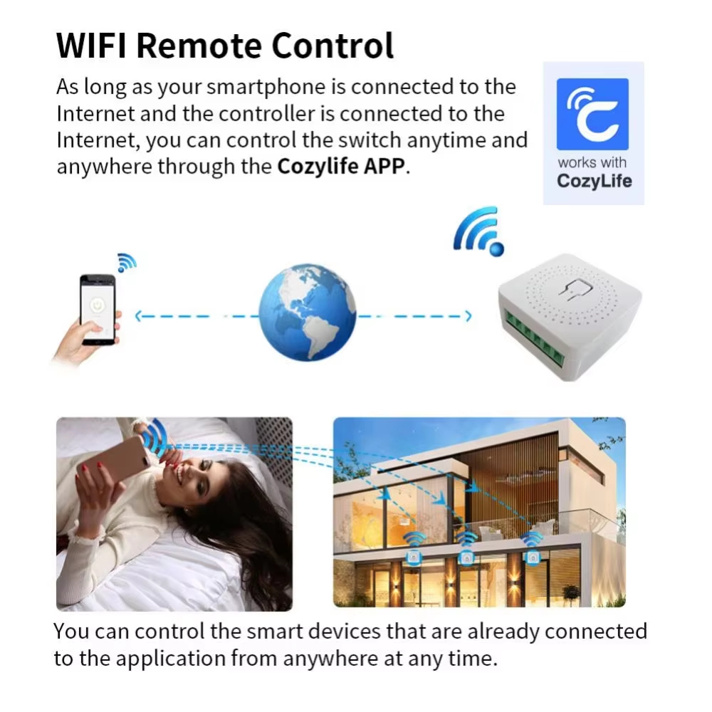 MQTT 16A Mini Smart Breaker Homekit Remote Control Switch HomeKit Voice Contro
