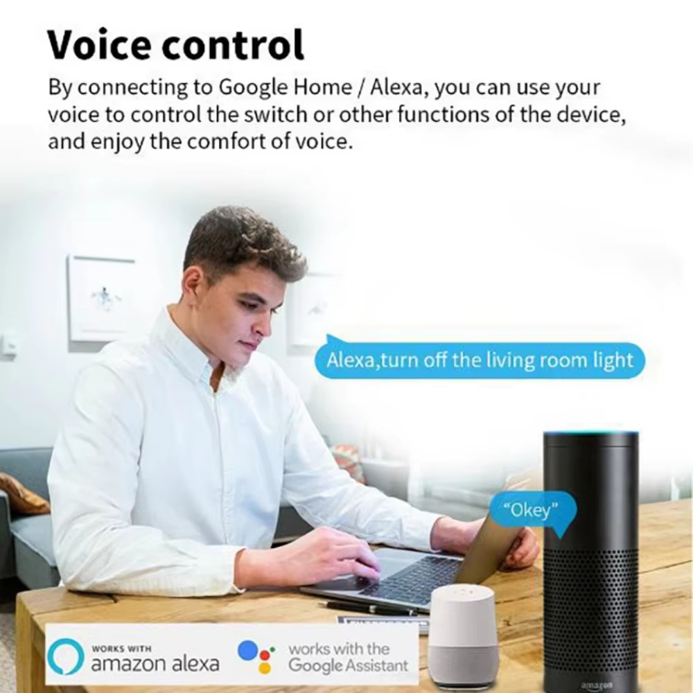 MQTT 16A Mini Smart Breaker Homekit Remote Control Switch HomeKit Voice Contro