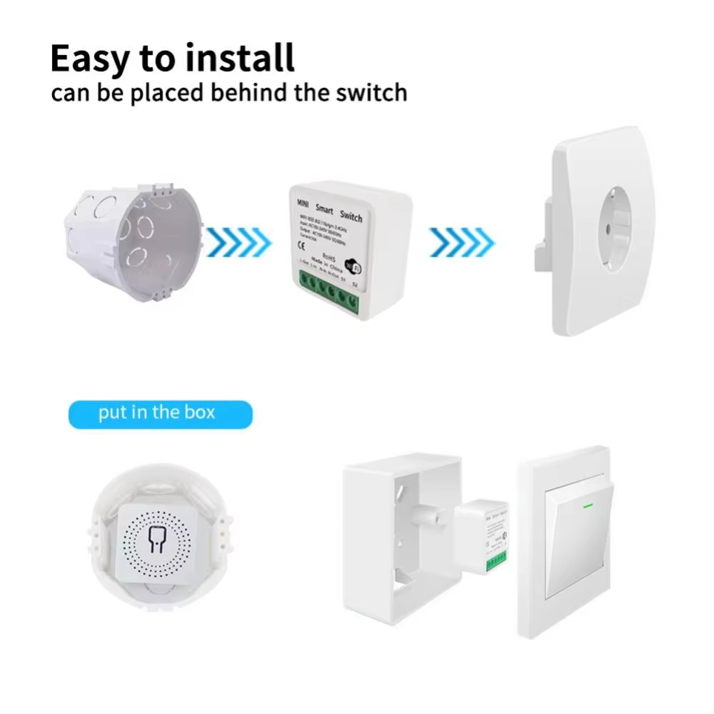 MQTT 16A Mini Smart Breaker Homekit Remote Control Switch HomeKit Voice Contro
