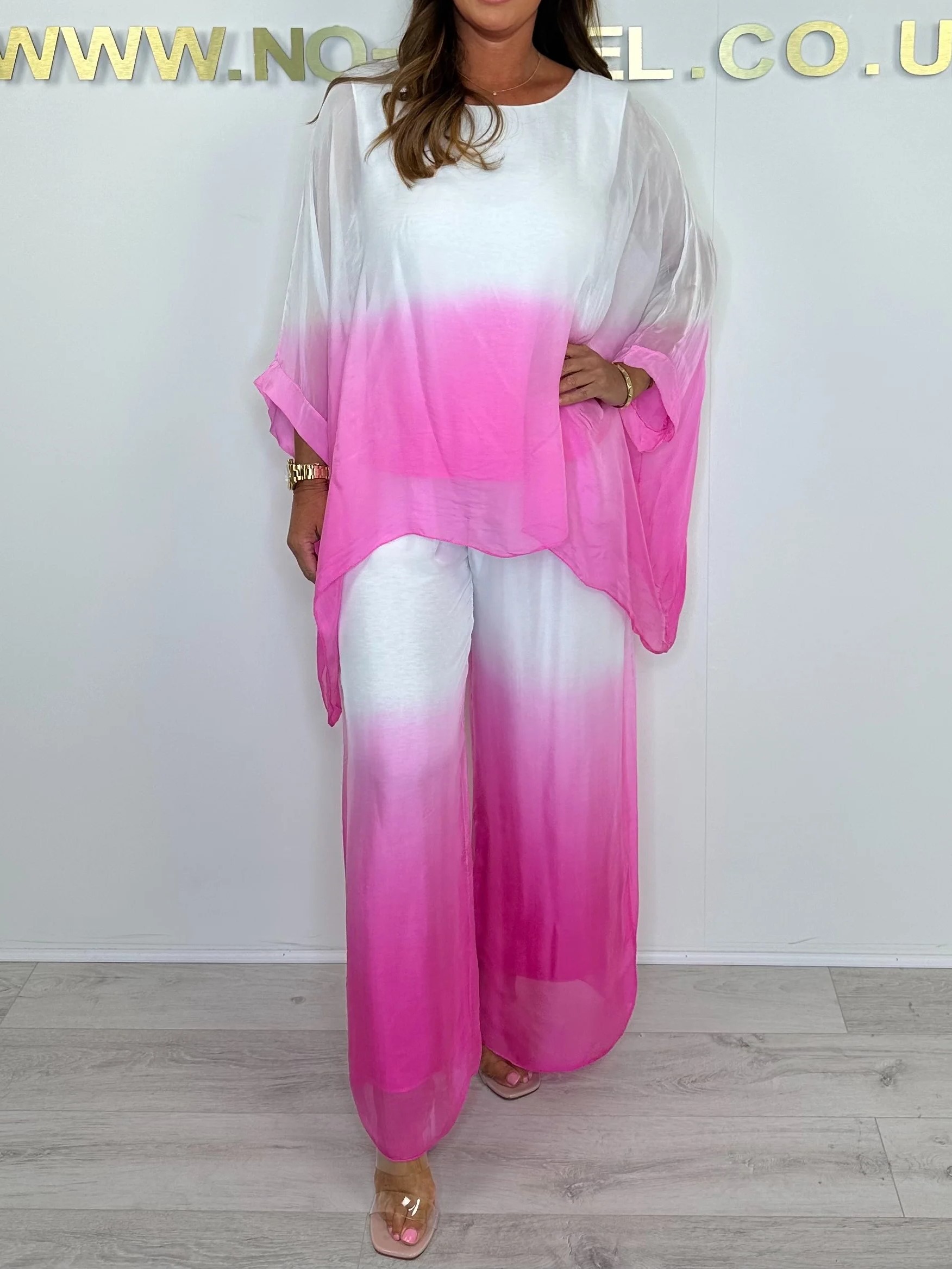 Silk Mix Dip Dye Floaty Two Piece Set (Buy 2 Free Shipping)