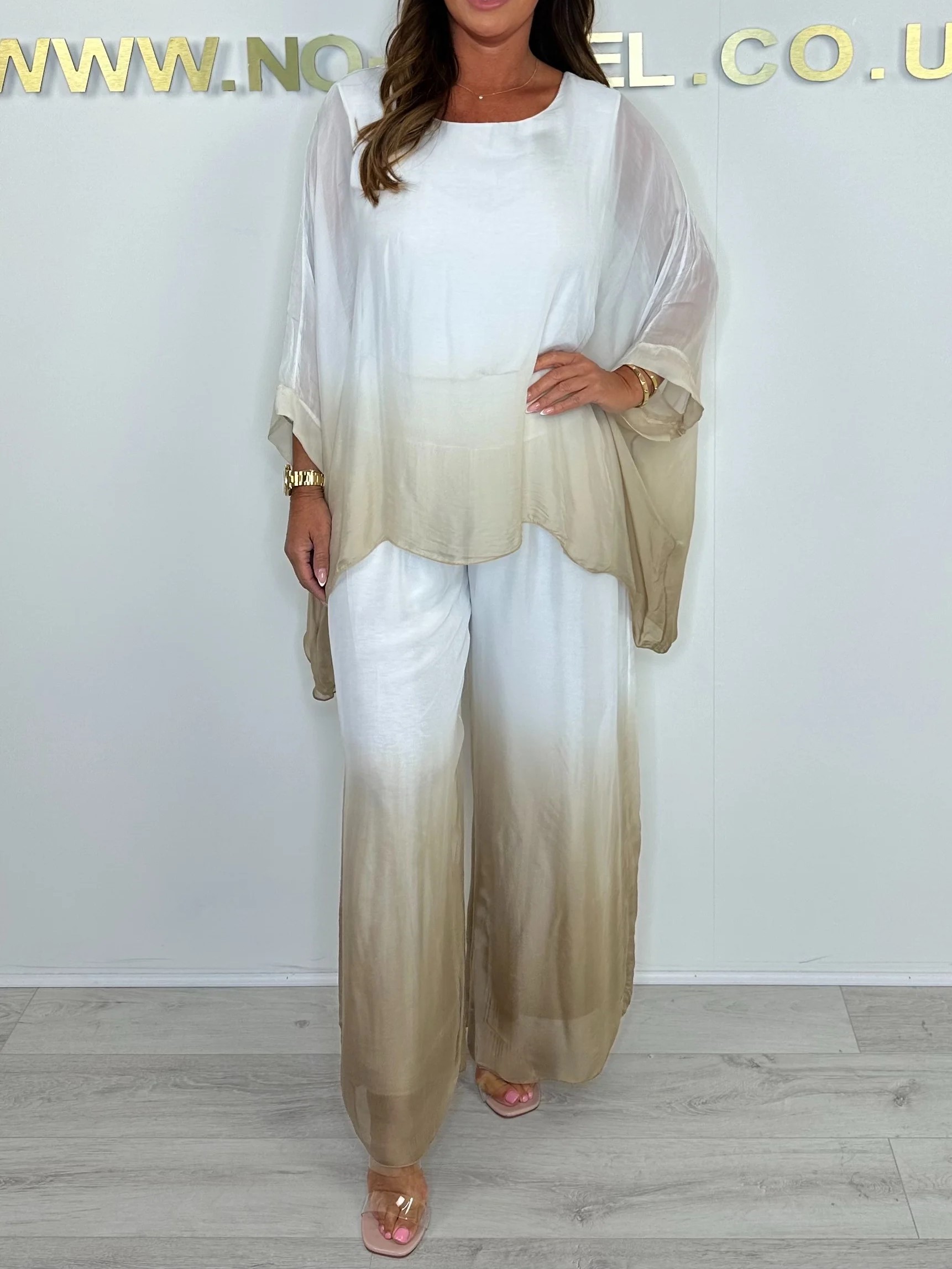 Silk Mix Dip Dye Floaty Two Piece Set (Buy 2 Free Shipping)