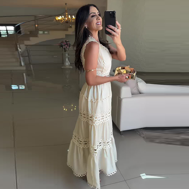 V-neck Hollow Dress (Buy 2 Free Shipping)