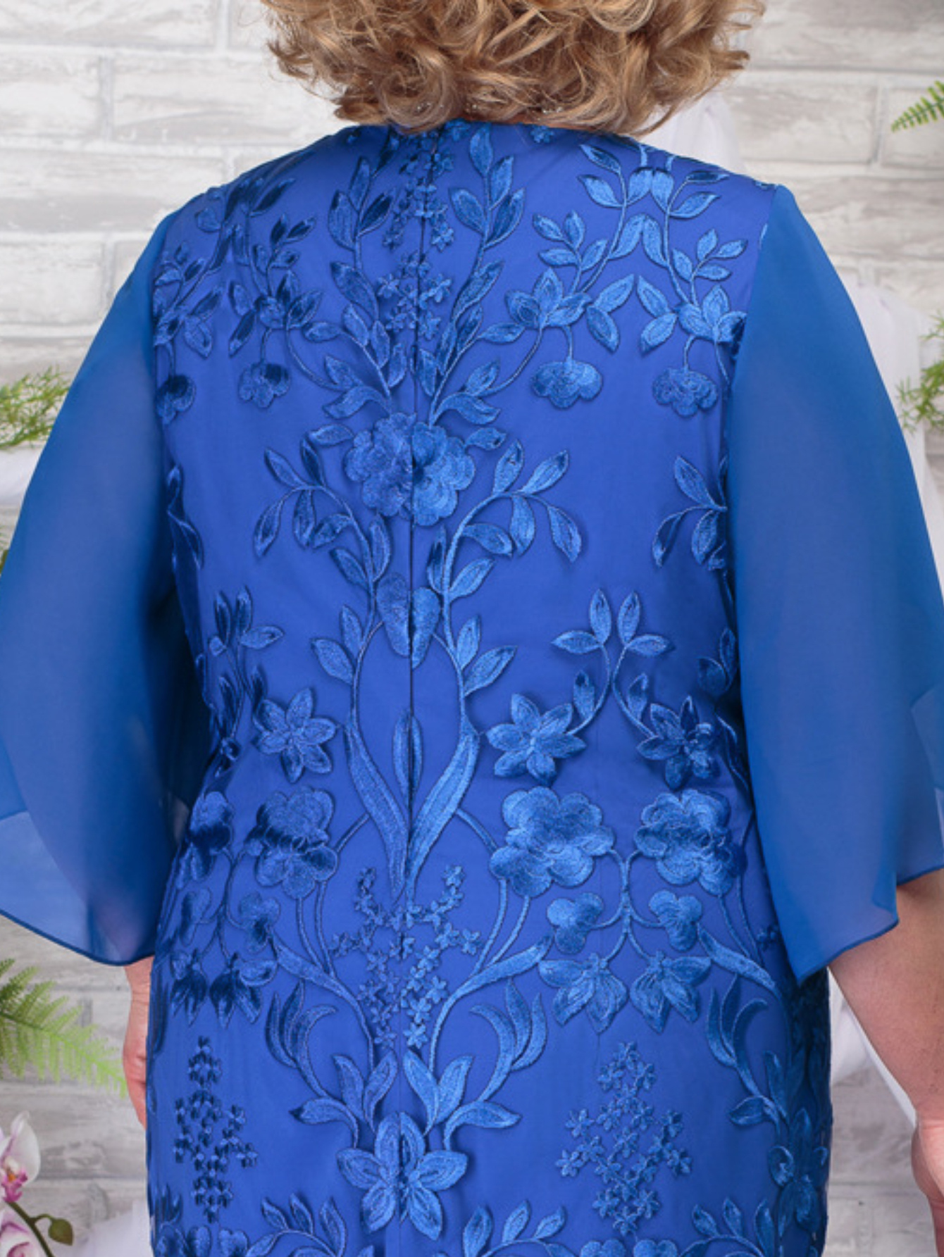 Elegant Floral Embroidered Midi Dress (Buy 2 Free Shipping)