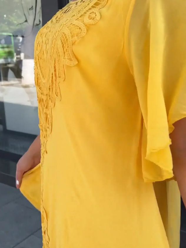 Elegant Boho Embroidered Midi Dress