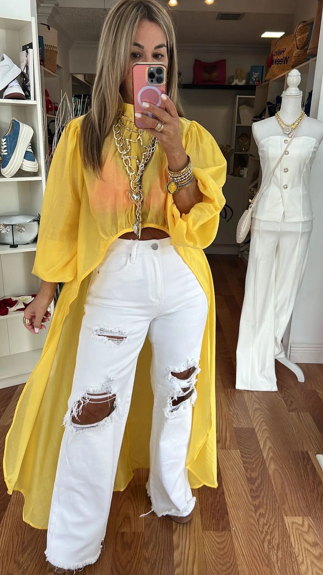 Round Neck Short Front and Long Back Casual Top (Buy 2 Free Shipping)