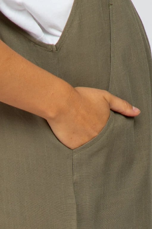 Plus Size Wide Leg Overalls Jumpsuit with Pockets🔥Buy 2 Free Shipping