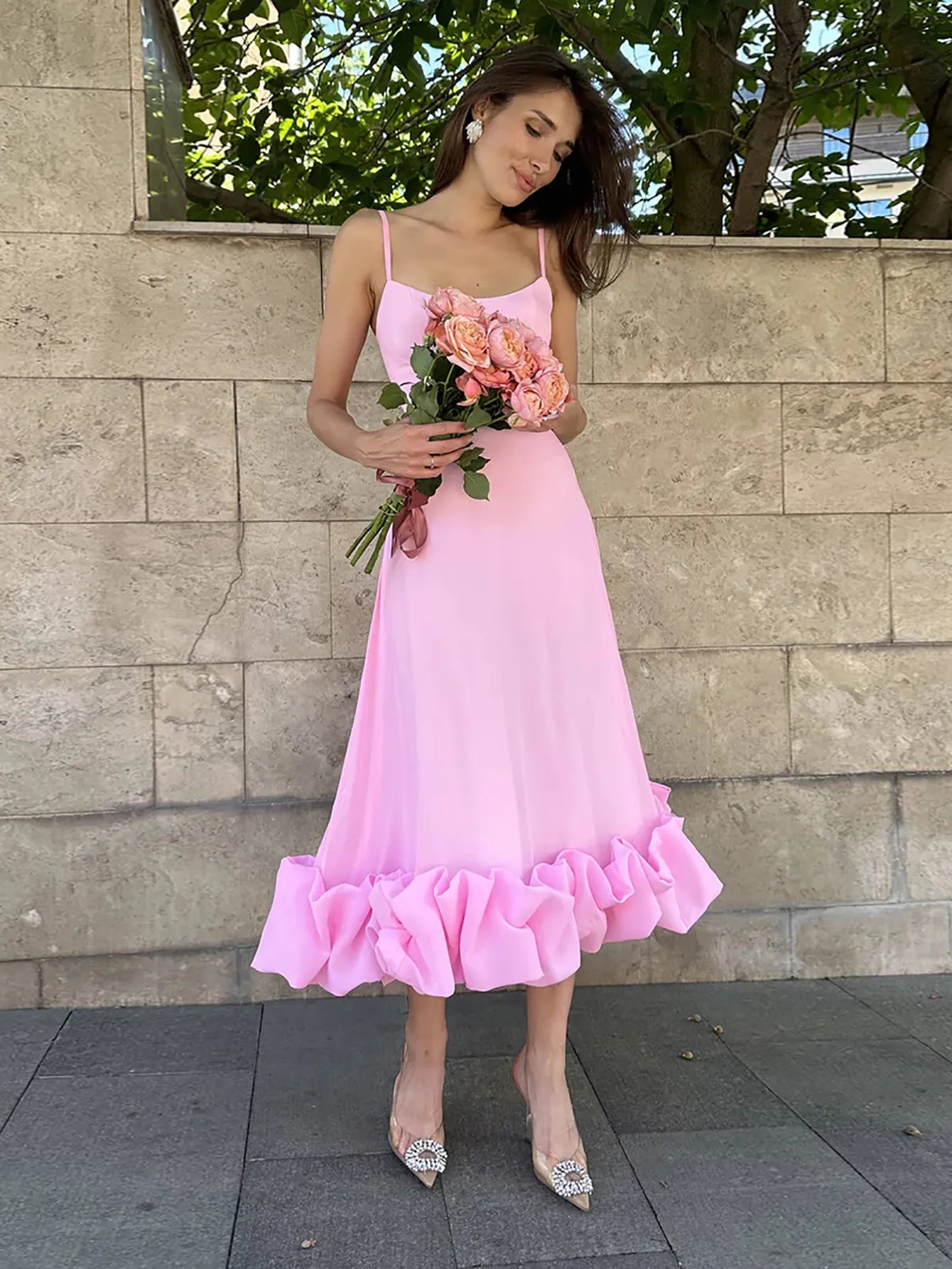 Flounce Dress (Buy 2 Free Shipping)