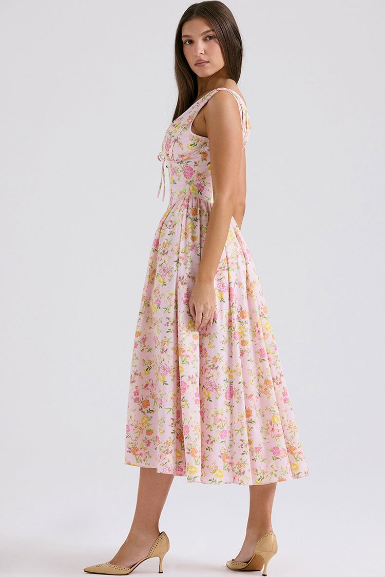 Last Day Promotion🔥Deep V Floral Midi Sundress(Buy 2 Free Shipping)