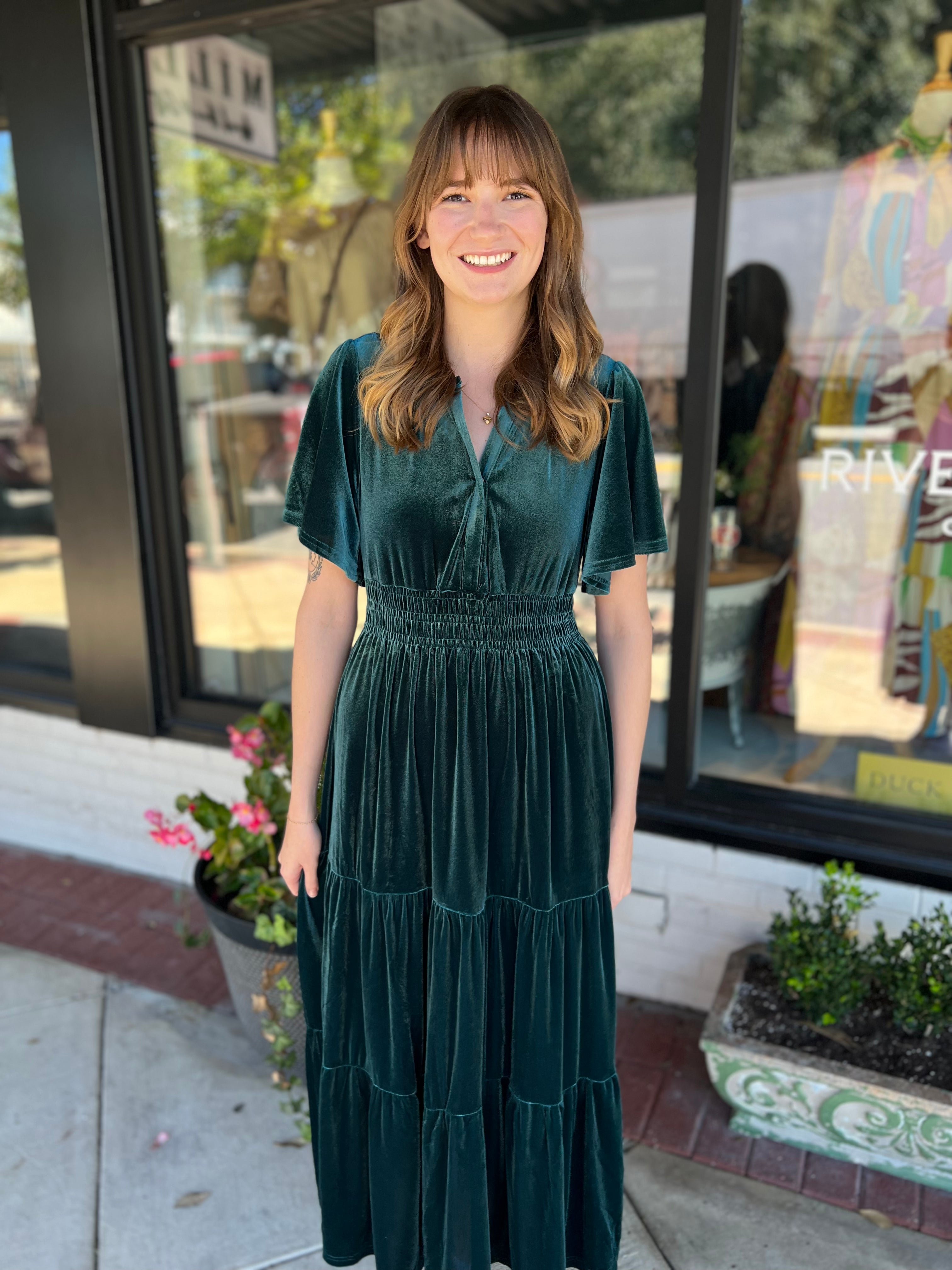 Black Friday Sale 49% OFF🔥 Women‘s Velvet Tiered Maxi Dress (Buy 2 Free Shipping)