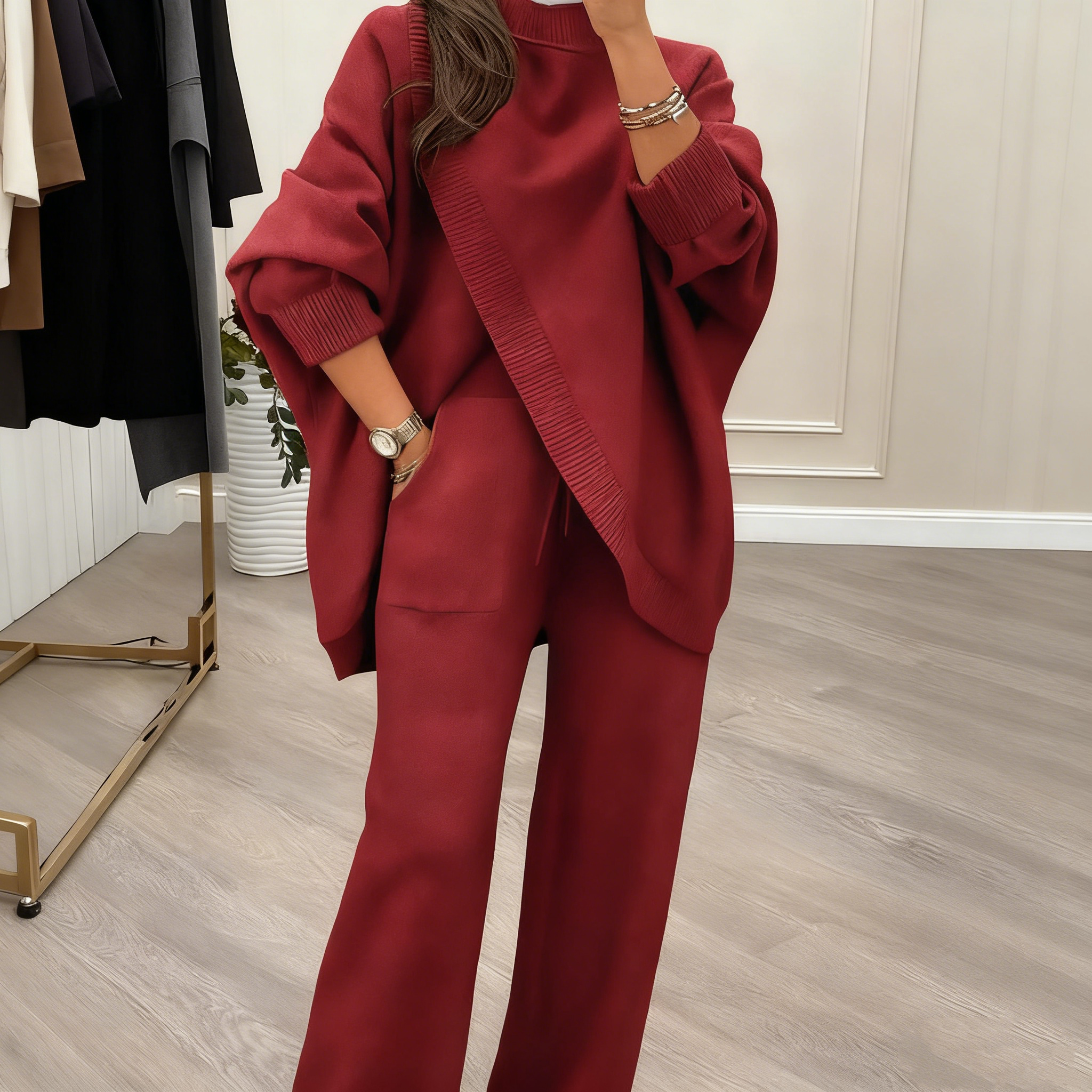 Elegant Cozy Knit Two-Piece Set (Buy 2 Free Shipping)