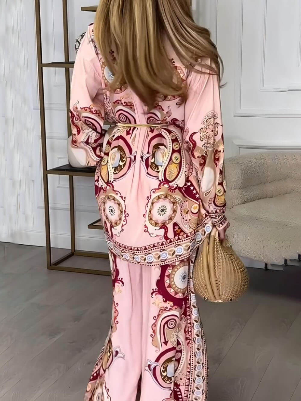 Boho Chic Printed Two-Piece Set – Flowing Comfort, Statement Style (Buy 2 Free Shipping)