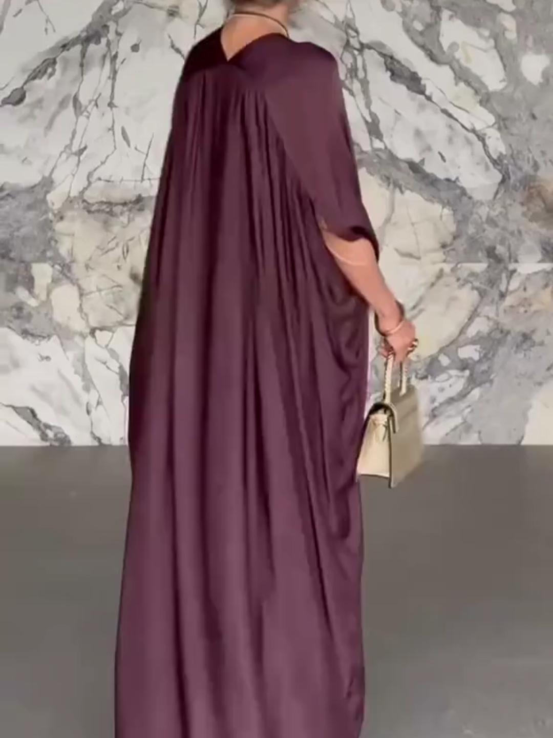 Flowy V-Neck Button-Down Maxi Dress