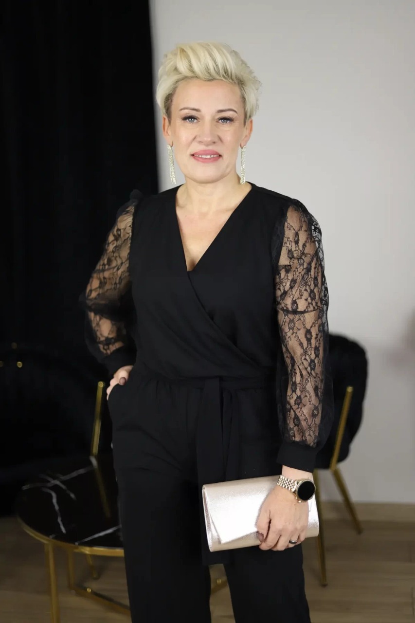 Elegant Lace Sleeve Wrap Jumpsuit (Buy 2 Free Shipping)