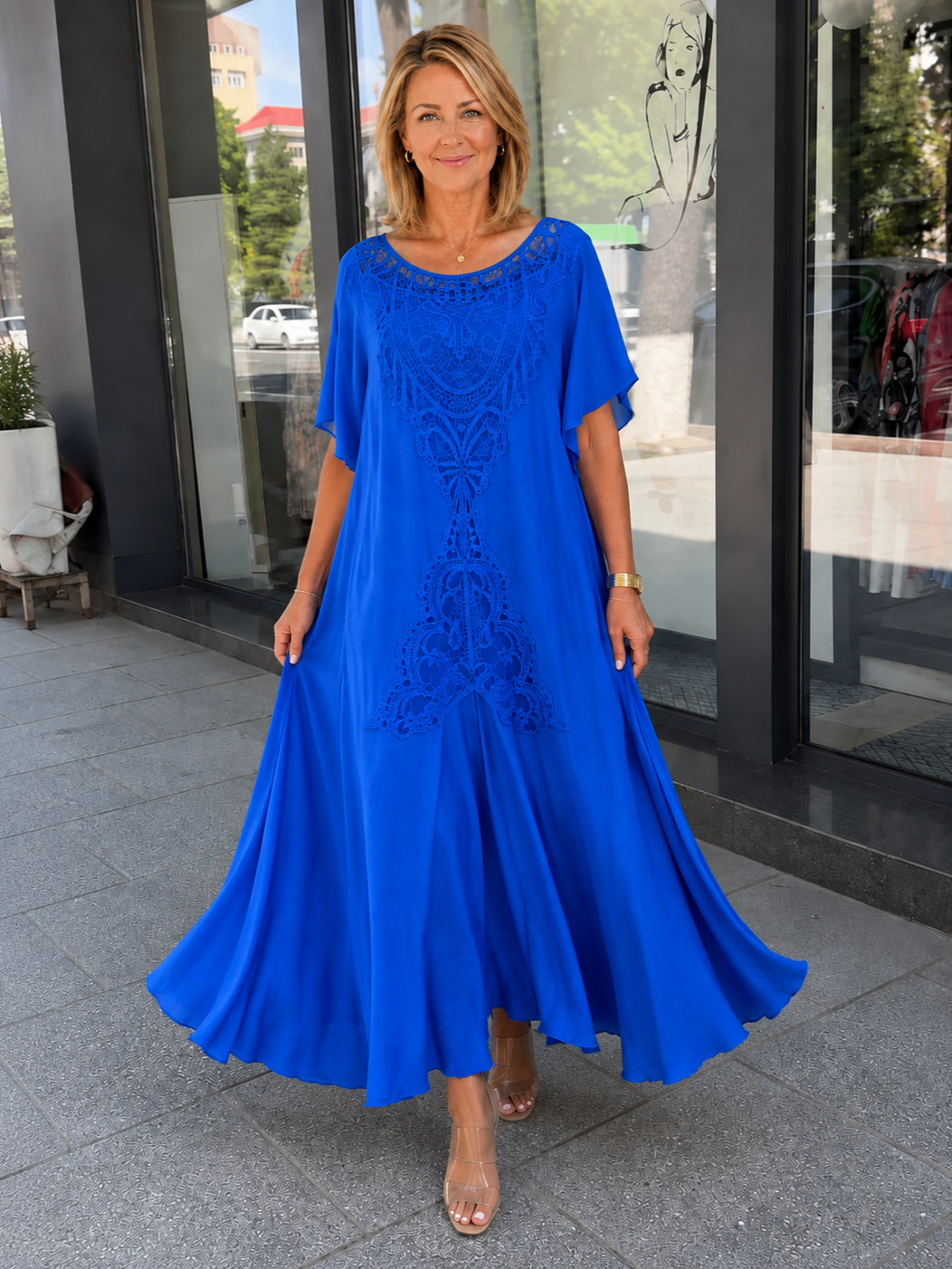 Elegant Boho Embroidered Midi Dress (Buy 2 Free Shipping)