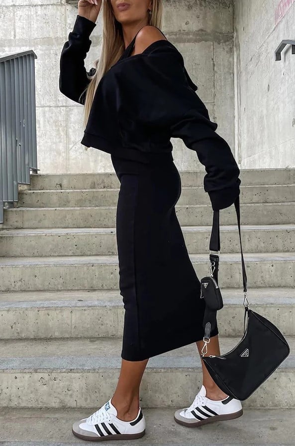 Women's Sleeveless Dress & Short Hoodie 2 Piece Set🍁Buy 2 Sets Free Shipping