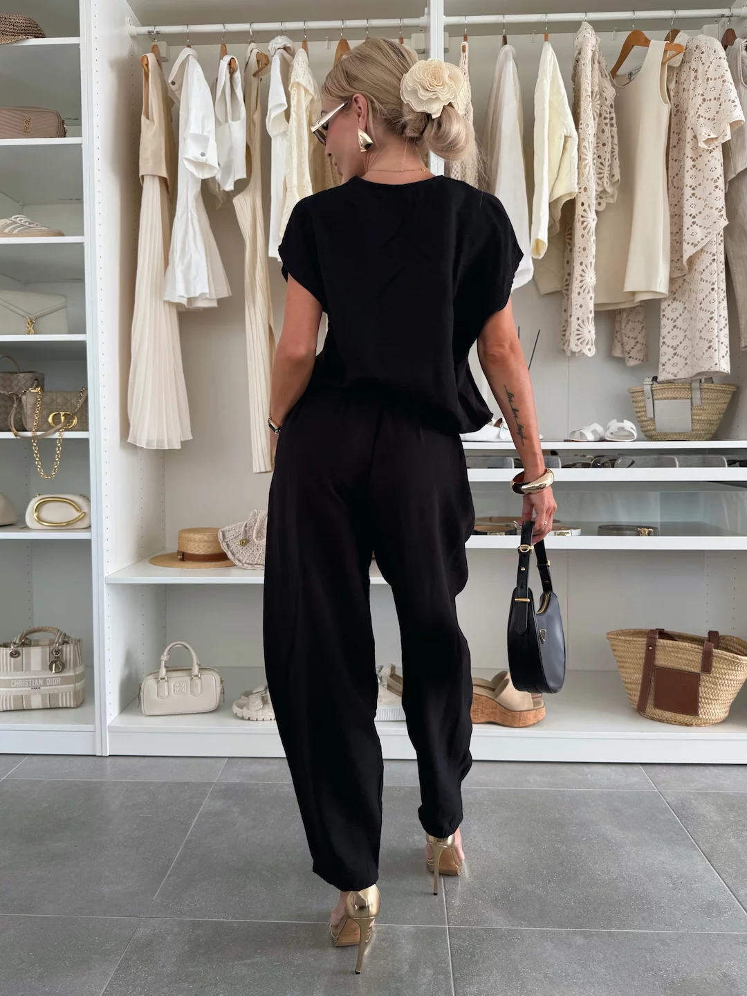 Relaxed Fit Flowy Cap Sleeve Two-Piece Set (Buy 2 Free Shipping)