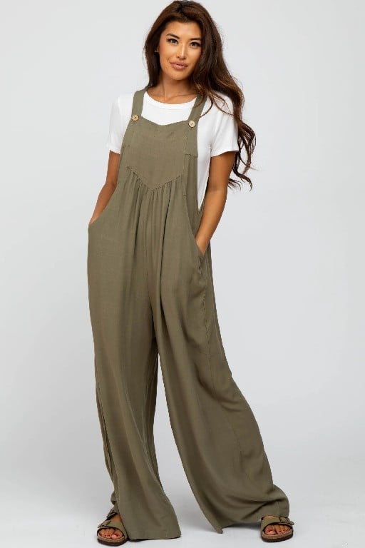 Plus Size Wide Leg Overalls Jumpsuit with Pockets🔥Buy 2 Free Shipping