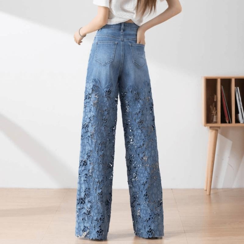 Last DAY 49% OFF❤️Hollow Lace Patchwork Jeans(BUY 2 FREE SHIPPING)
