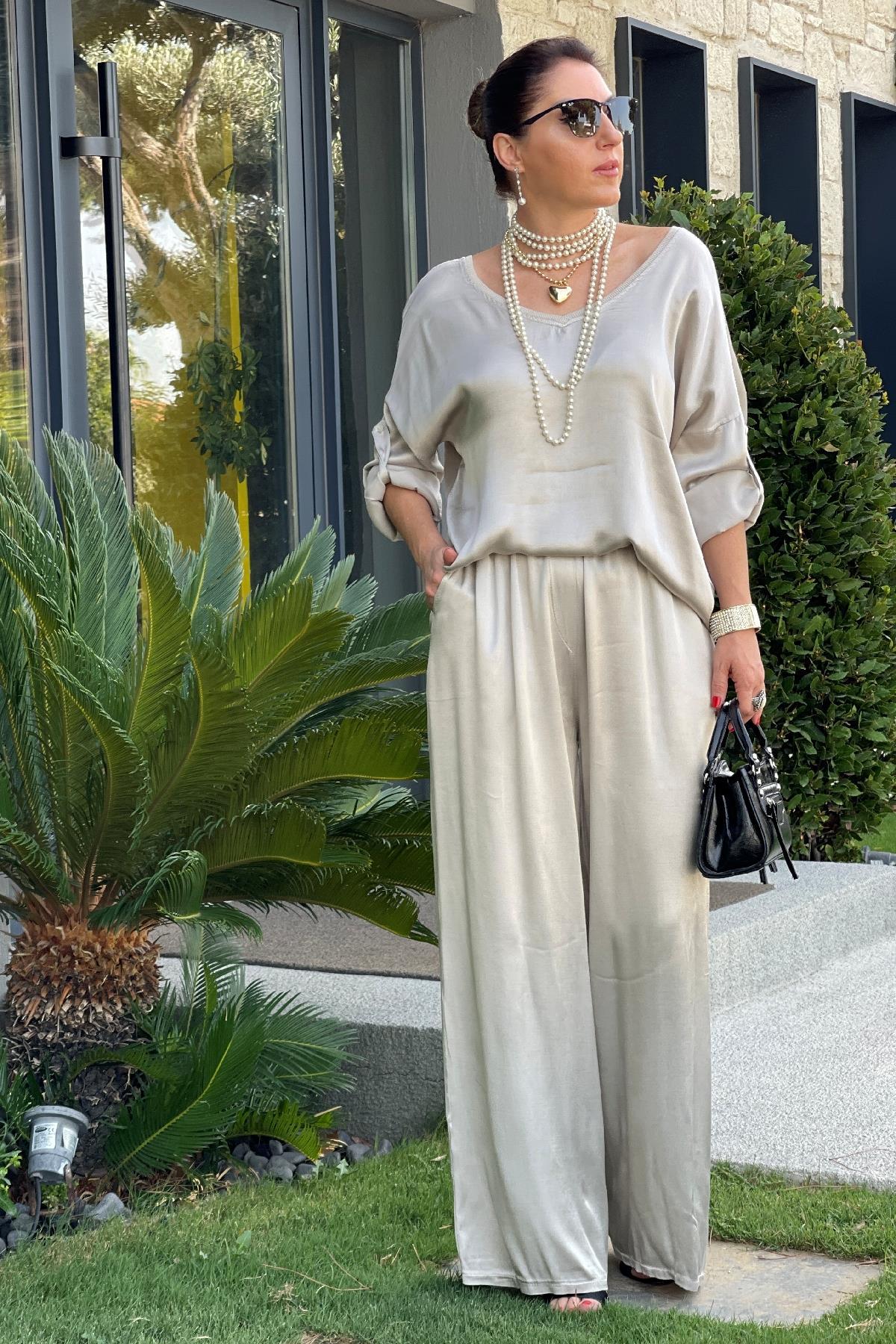 Elegant Satin Two-piece Set (Buy 2 Sets Free Shipping)