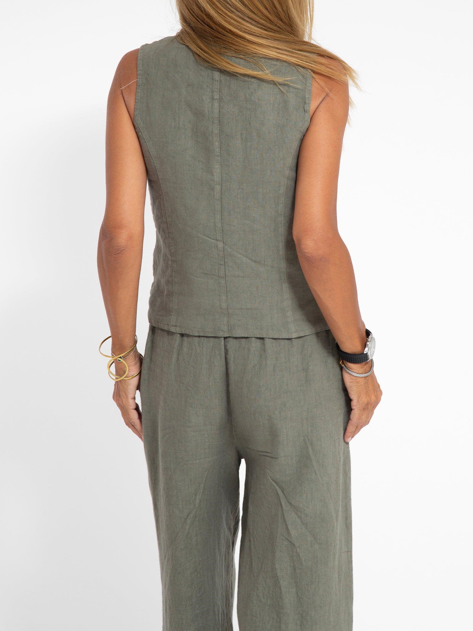 Vest & Wide-Leg Pants Two-Piece Set (Buy 2 Free Shipping)