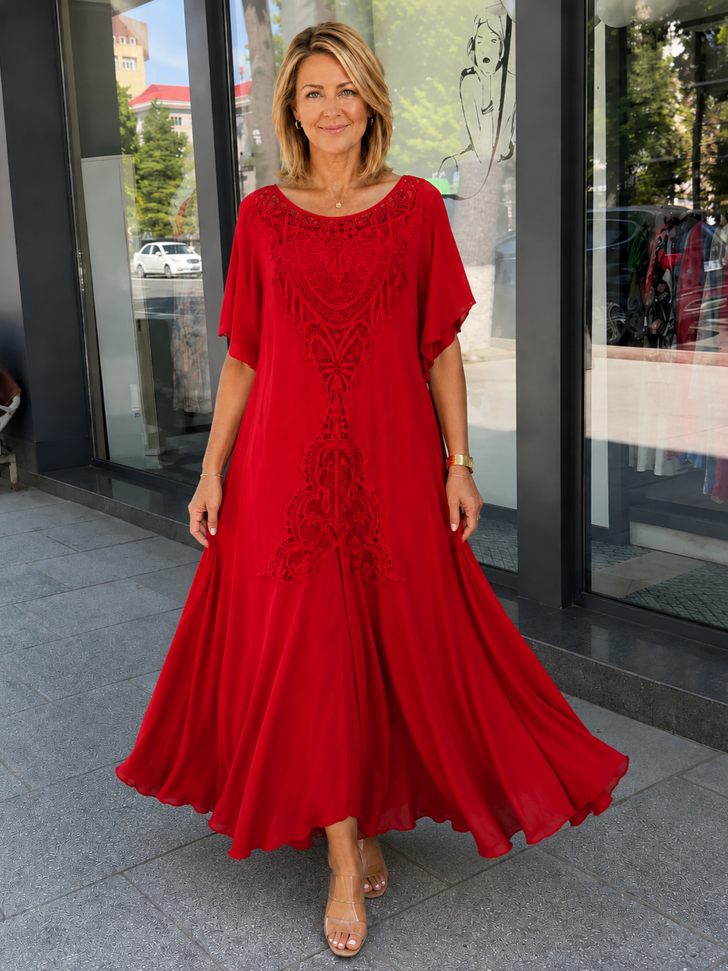 Elegant Boho Embroidered Midi Dress (Buy 2 Free Shipping)