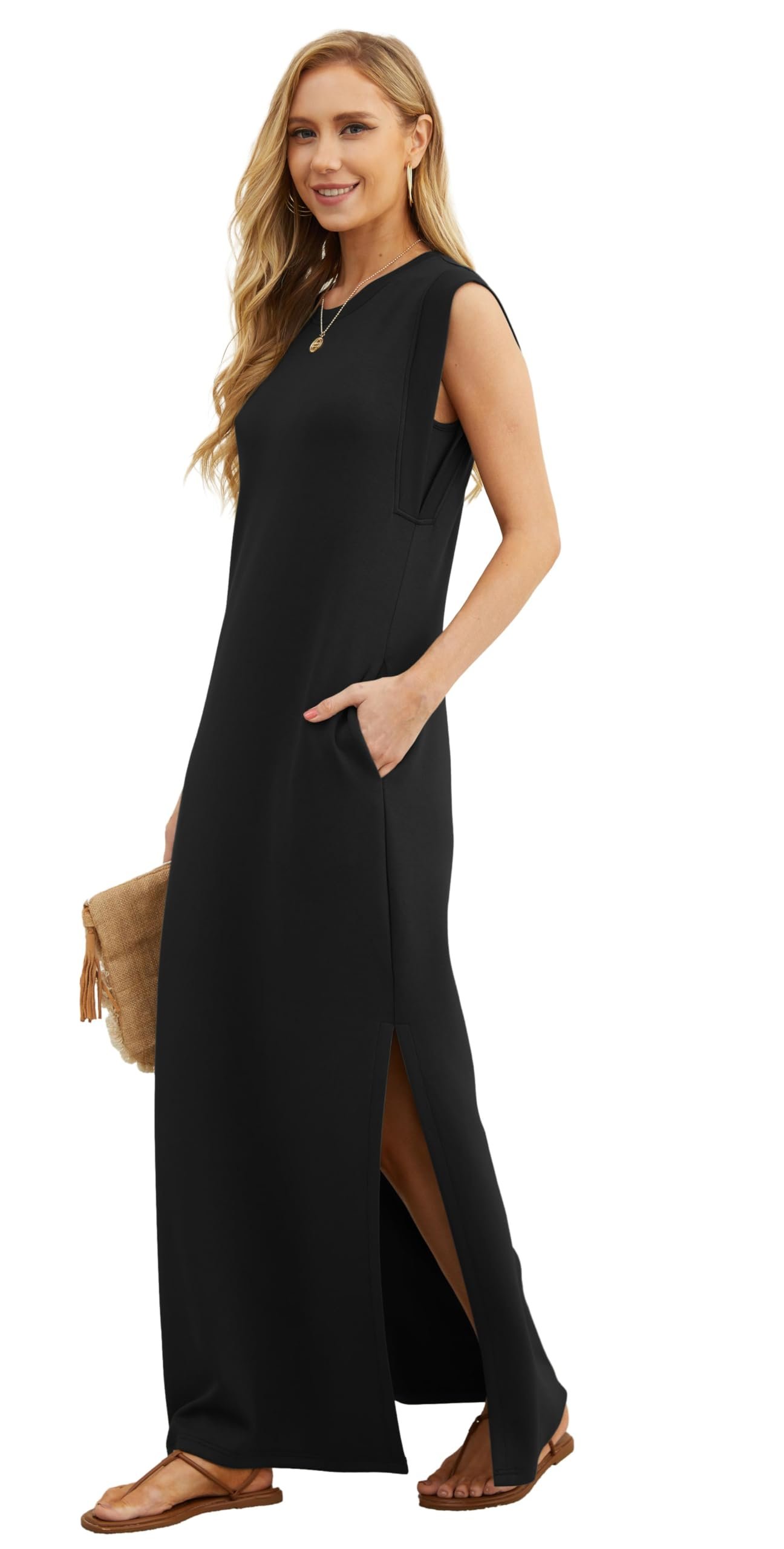 Last Day Promotion🔥Casual Loose Split Wrinkle-Free Dress(Buy 2 Free Shipping)