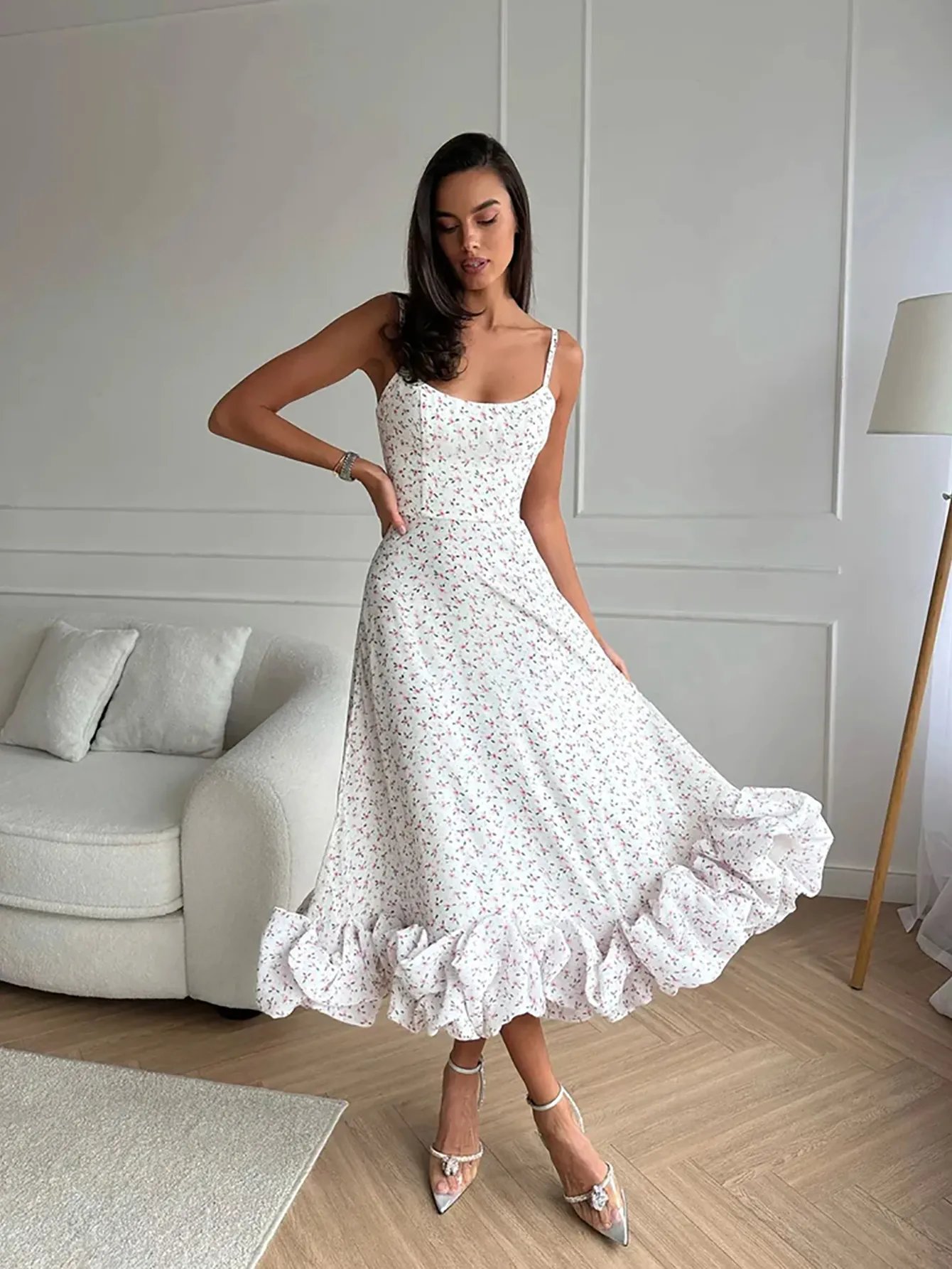 Flounce Dress (Buy 2 Free Shipping)