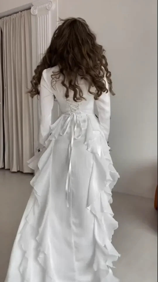 Elegant Ruffle Maxi Dress (Free Shipping)