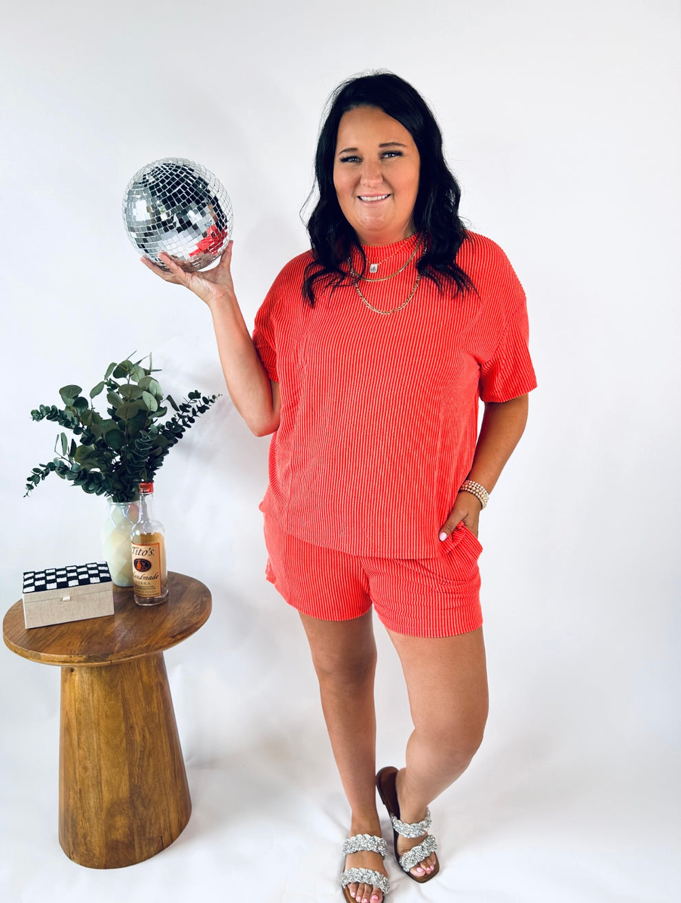 Ribbed Top and Short Set (Buy 2 Free Shipping)