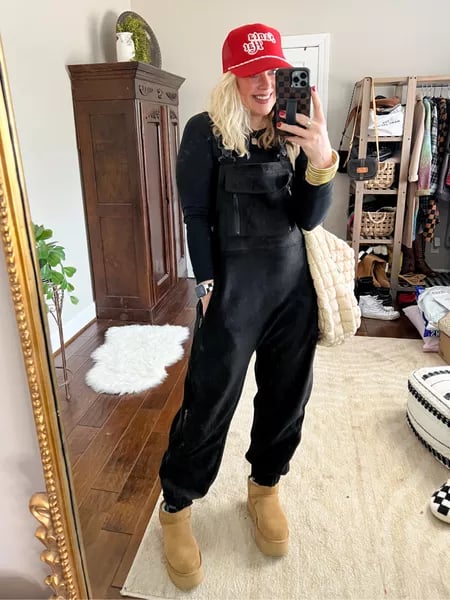 Fleece Warm Overalls Loose Casual Jumpsuits (Buy 2 Free Shipping)